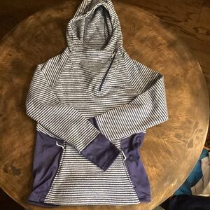 Avalanche Women’s Striped Hoodie in Blue